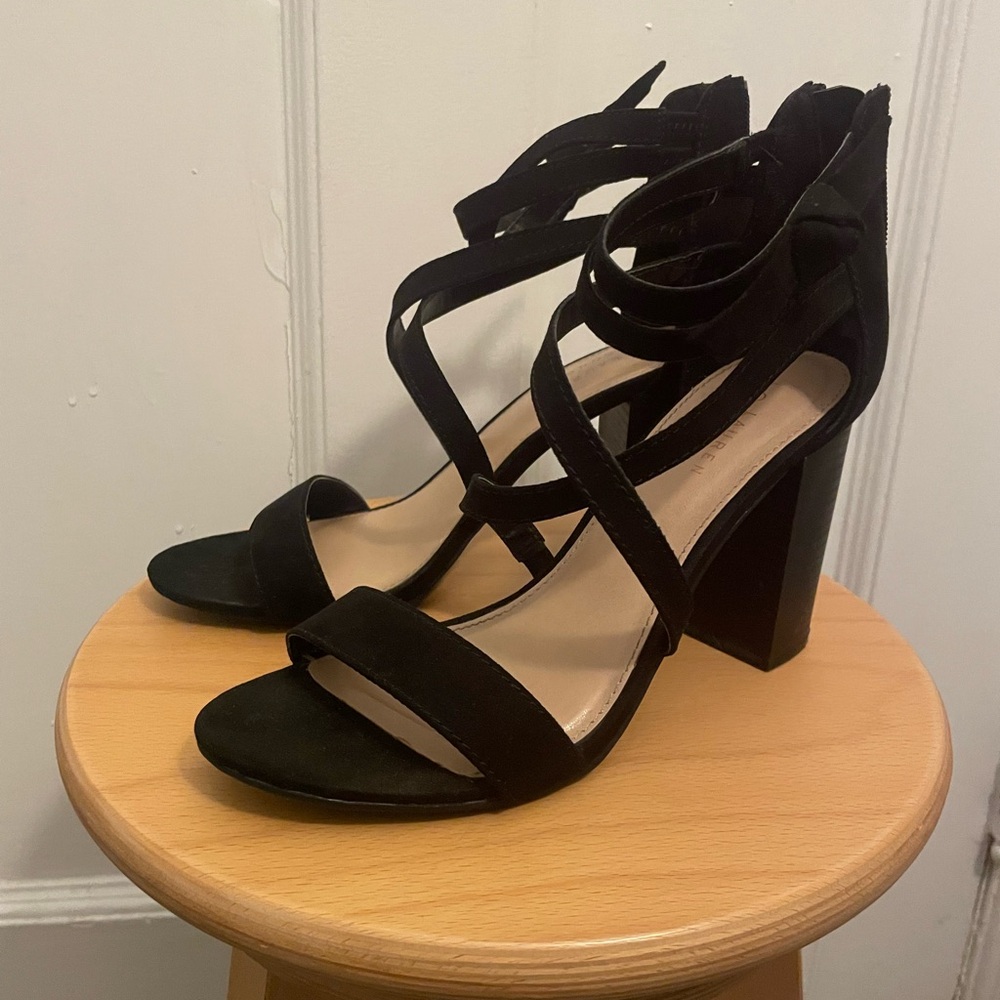Elegant Black Strappy Heels